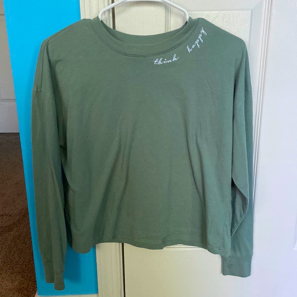very soft material, good for breezy days, sage green color.